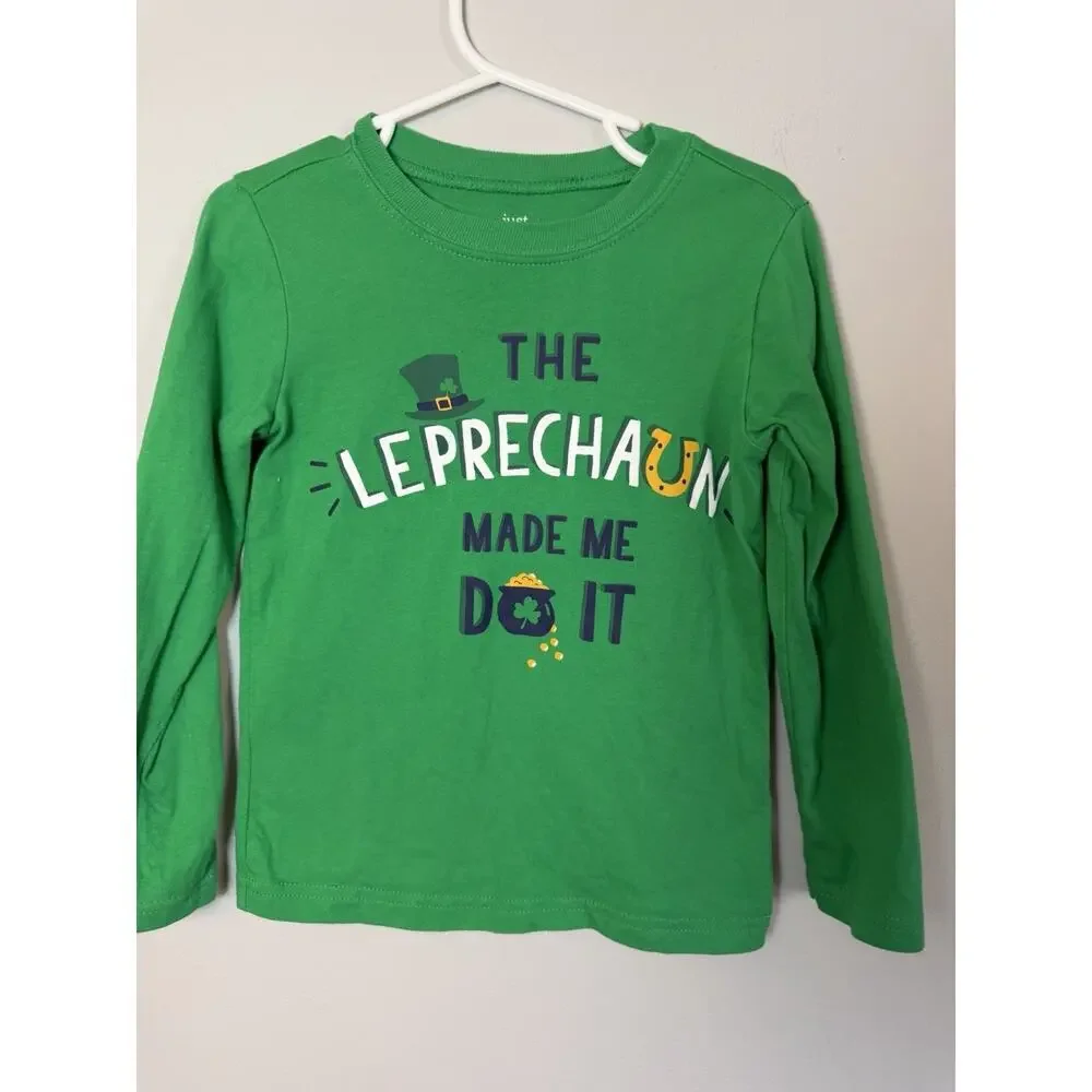 St. Patrick's Day Long Sleeve Tshirt By Carters Sz 3T